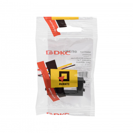 DKC Avanti Черный квадрат Адаптер для Keystone 1 модуль