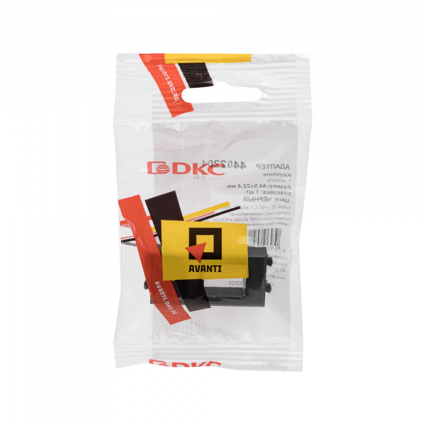 DKC Avanti Черный квадрат Адаптер для Keystone 1 модуль