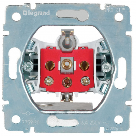 Legrand PRO 21 Мех Розетка 2К+З с мех. блокировкой, винтовые клеммы