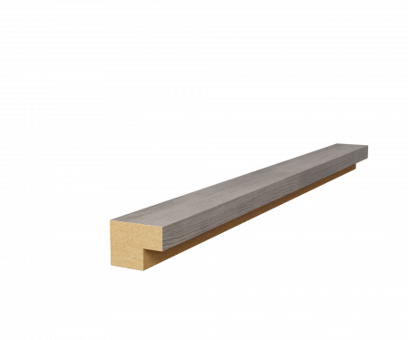 Торцевая рейка 25х19х1350мм, МДФ, дуб старинный светло-серый
