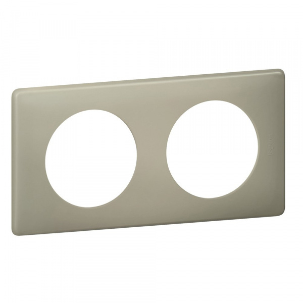 Legrand Celiane2 Перкаль Грин Рамка 2-я (2+2 мод)