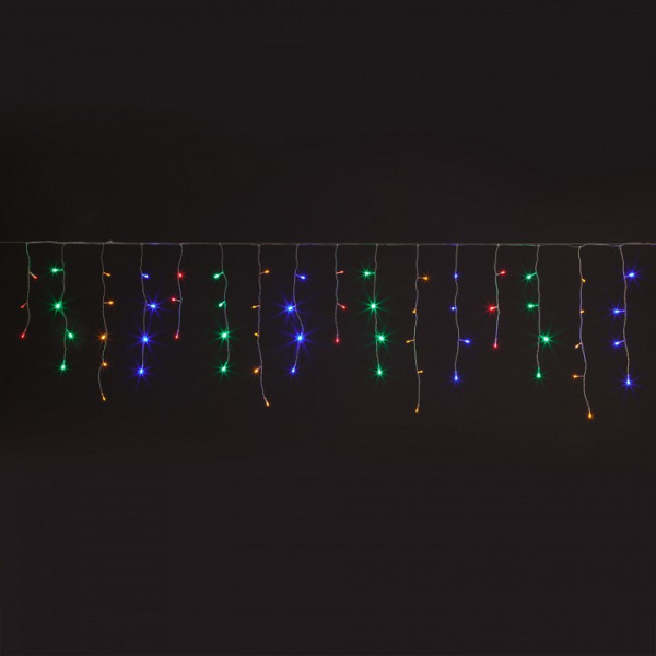 Гирлянда бахрома 1,8*0,5 м IP20 100-001 мульти Eurosvet 100-001