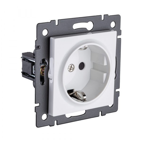 Розетка штепсельная SCHUKO 16A/250 В, белый Kollinger REA-002WH для Aspekt, Eleganz, Reflex