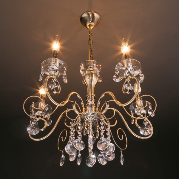 Подвесная люстра 10104/5 античная бронза Eurosvet Ravenna