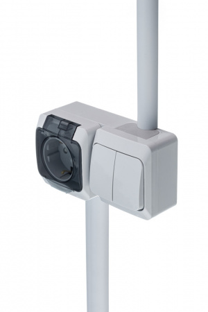 Systeme Electric Кабель-канал MultiSet 30x13х2000 мм арочной формы ПВХ  Серый