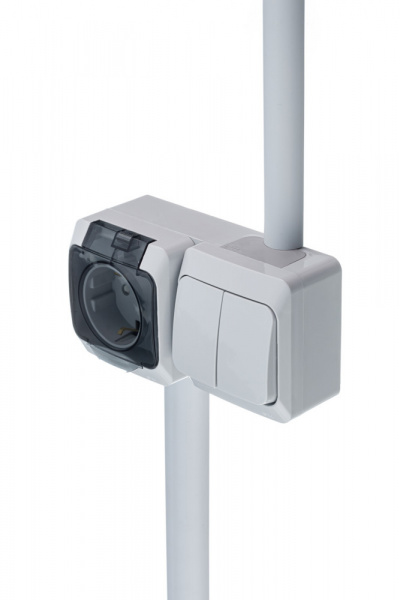 Systeme Electric Кабель-канал MultiSet 20x12х2000 мм арочной формы ПВХ  Серый Systeme Electric Кабель-канал MultiSet 20x12х2000 мм арочной формы ПВХ  Серый