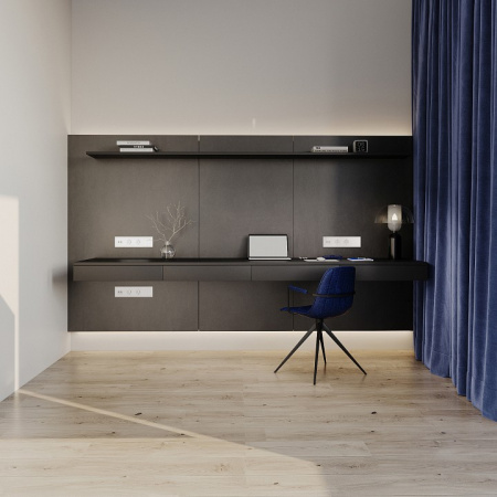 Рамка пластиковая VOLTUM S70 на 4 поста, (белый глянцевый)