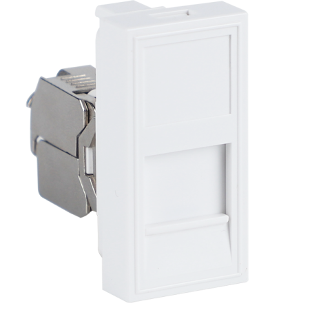 Donel Розетка DEC RJ45 FTP кат.5e, 1мод., бел. (22.5х45мм), серия (тип) DEC, DECF12WF5
