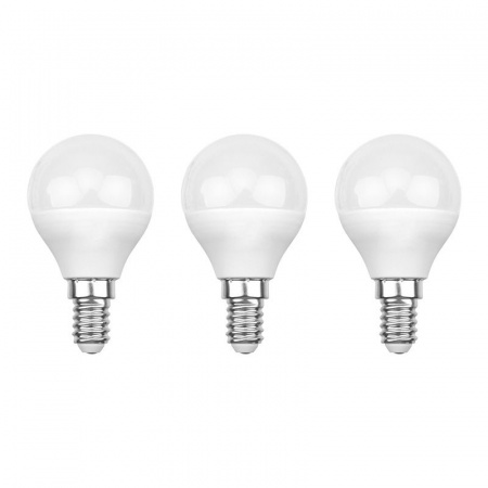 Лампа светодиодная Шарик (GL) 9.5 Вт E14 903 Лм 4000 K нейтральный свет (3 шт./уп.) Rexant