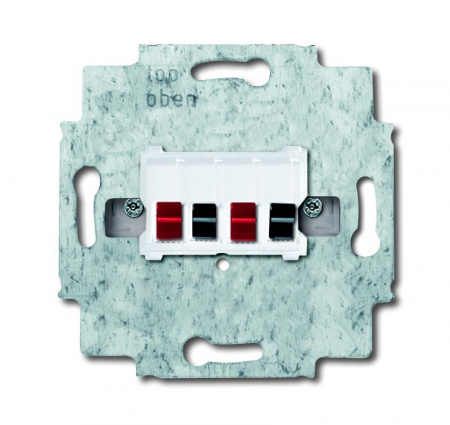 ABB BJE Мех Бел Аудиорозетка 2-ая (накладки 1766-хх и 2539-21х)