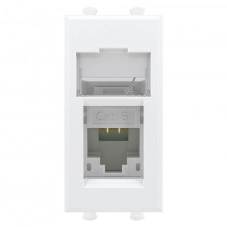 DKC Avanti Белое облако Компьютерная розетка RJ-45 категория 6 1модуль