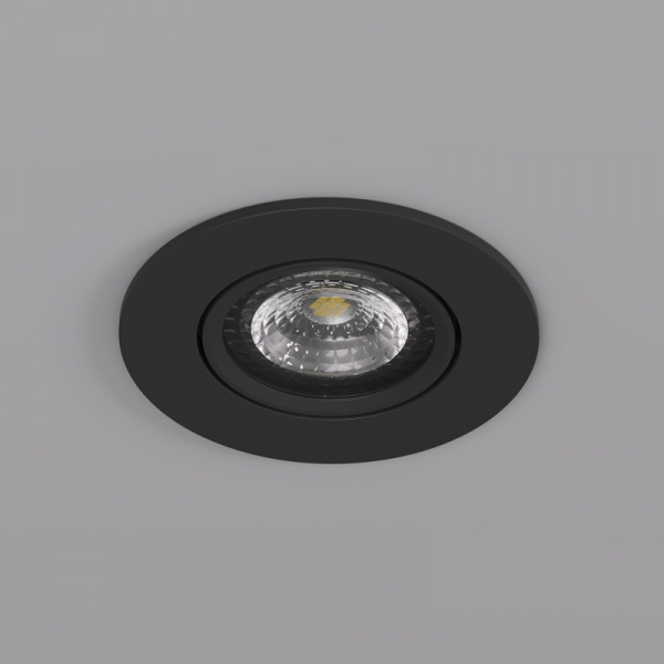 DK3020-BK Встраиваемый светильник, IP 20, 10 Вт, GU5.3, LED, черный, пластик