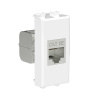 DKC Avanti Компьютерная розетка RJ-45 без шторки модульная, кат.5е экранированная, Белое облако, 1 модуль