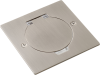 Лючок Surface 2 мод. (1 мод. 45х45 мм.), круглая крышка, никель, IP44