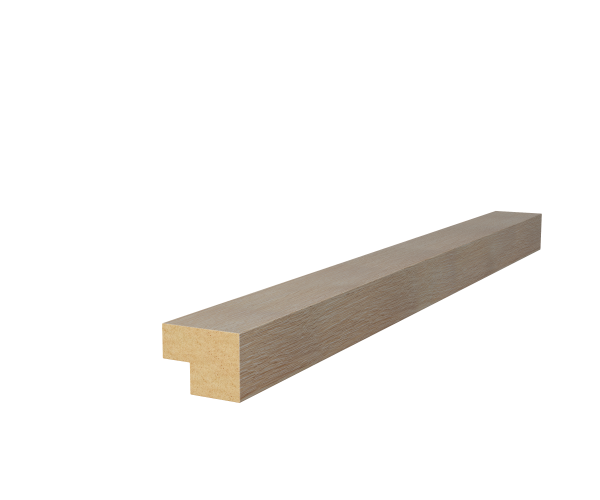 Торцевая рейка 25х19х1350мм, МДФ, ясень тирамису