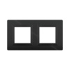 DKC Avanti Черный Алюминий Рамка 4 модуля