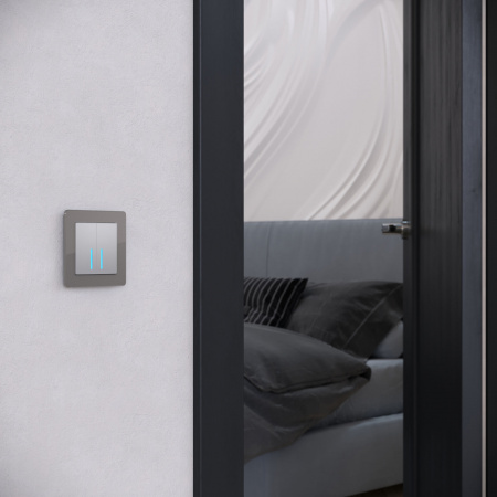 Рамка из акрила на 1 пост Acrylic графит W0012704