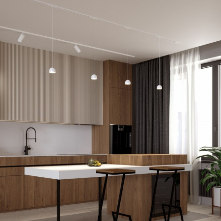 Slim Magnetic Трековый светильник 8W 4000K Uno (белый) 85126/01 Elektrostandard Slim Magnetic a065481