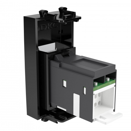DKC Avanti Черный квадрат Компьютерная розетка RJ-45  категория 6 1 модуль