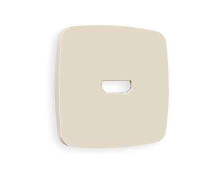 Лицевая панель OMEGA (Бежевый матовый) для HDMI розетки QUANT OP3340