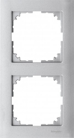 SE Merten SM M-Pure Алюминий Рамка 2-ая