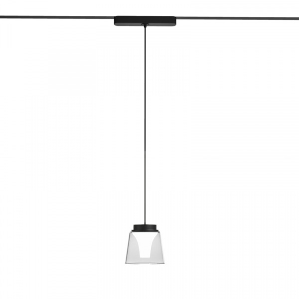 DK5377-BK Светильник для трека Air, серия Hang 2700-6500 со светодиодом, ?90*86mm, 48V DC, 4W, RA?95, 120°, 2700-6500K, IP20, черный, алюминий, стекло, акрил