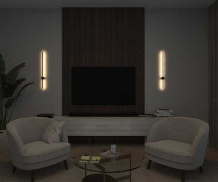 DK5012-SG Бра 800 мм, 3000К, IP20,7 Вт, матовое золото