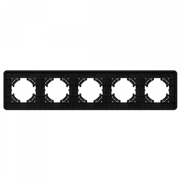 Arlight Рамка стеклянная FRM-OMALI-SFGS-5-BK (-)