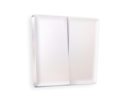 Лицевая панель ALFA (Жемчуг) для 2-клавишных выключателей QUANT AP2030