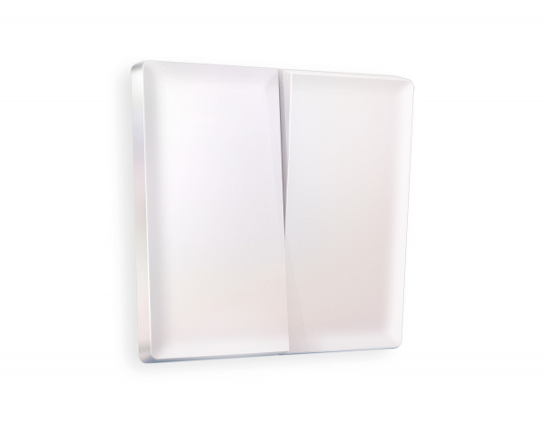 Лицевая панель ALFA (Жемчуг) для 2-клавишных выключателей QUANT AP2030