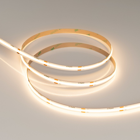 Arlight Лента COB-X480-8mm 24V Warm2700 (8 W/m, IP20, CSP, 5m) (-)