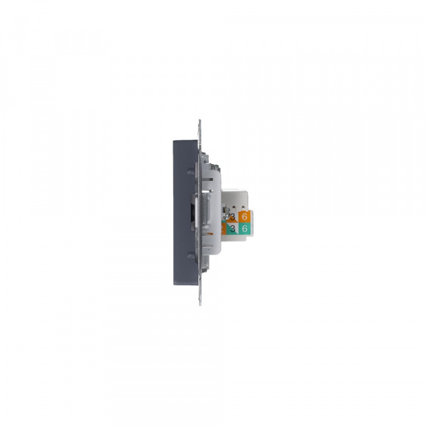 SE AtlasDesign Грифель Розетка двойная комп+ТВ, RJ45+TV, кат.5E, механизм