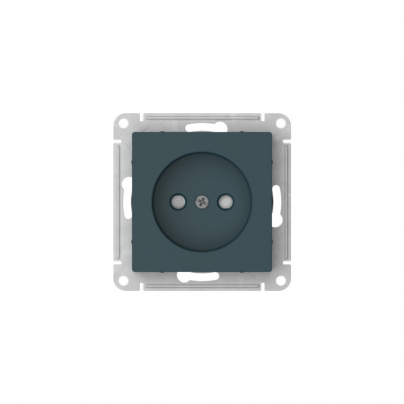 Systeme Electric AtlasDesign Изумруд Розетка без заземления со шторками, 16А, мех., быстрозажим. клем.