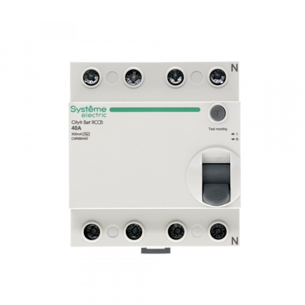 SE City9 Set Выключатель дифференциального тока (ВДТ) 40А 4P 300мА Тип-AC 400В