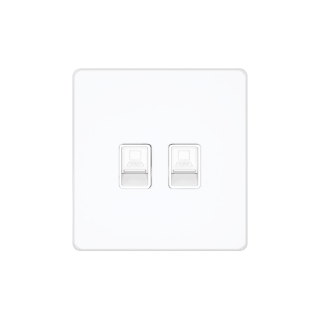 Systeme Electric Systeme Infinity Арктический лед Розетка информационная RJ-45 кат.5e 2-я
