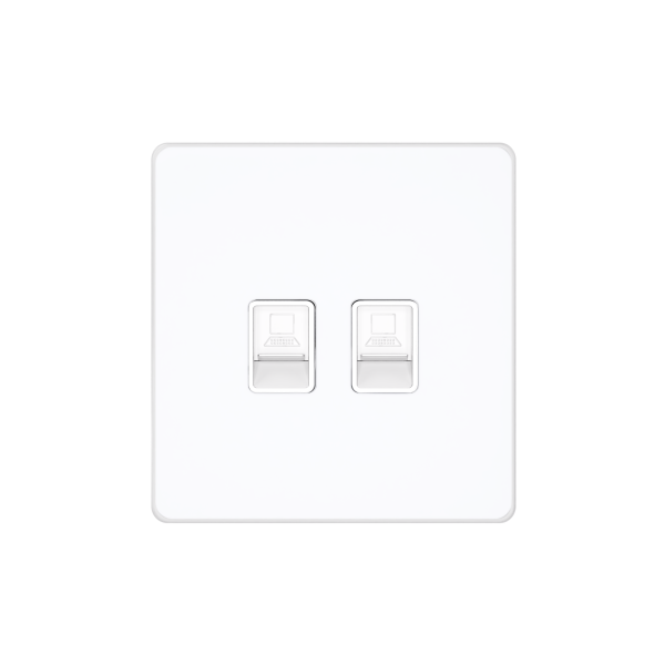 Systeme Electric Systeme Infinity Арктический лед Розетка информационная RJ-45 кат.5e 2-я