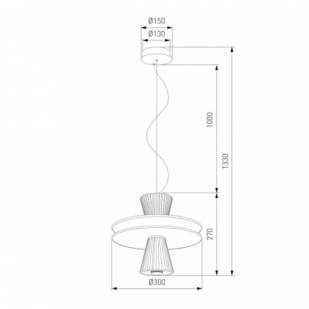 ПОДВЕСНОЙ СВЕТИЛЬНИК С АКРИЛОВЫМ И СТЕКЛЯННЫМИ ПЛАФОНАМИ 40028/1 LED белый Eurosvet Titania