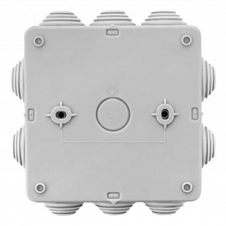 EKF PROxima Коробка распределительная КМР-030-014 с крышкой (100х100х50), 10 мембр. вводов IP55 розн.стикер