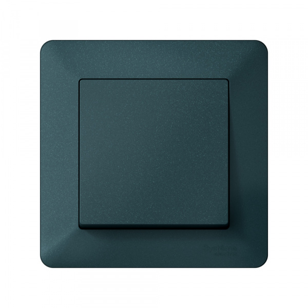 Systeme Electric AtlasDesign Air Изумруд/дымчатый черный Рамка 1-ая