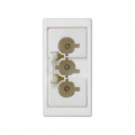 Simon Connect Розетка узкая GST18 "папа" 3-проводная белого цвета K45