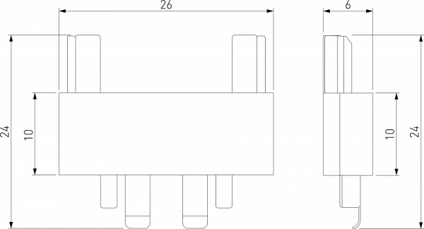 Flat Magnetic Коннектор для четырёхстороннего соединителя накладного шинопровода (чёрный) 85004/00 Elektrostandard Flat Magnetic a063739