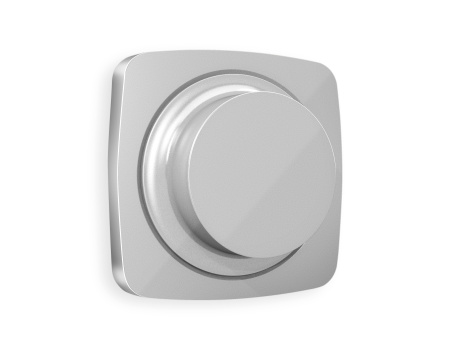 Лицевая панель OMEGA (Серебро глянец) для светорегулятора универсального QUANT OP4055