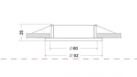 Встраиваемый светильник DL023-2-01S Maytoni Atom