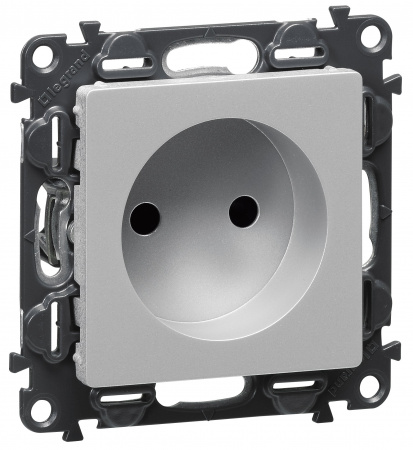 Legrand Valena LIFE Алюм Накладка розетки б/з