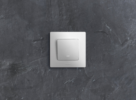 Legrand Etika Белый Выключатель 1-клавишный с подсветкой, 10А, Винтовые клеммы