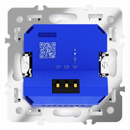 Светорегулятор встраиваемый VOLTUM S70 поворотно-нажимной 600 Вт, (кашемир)