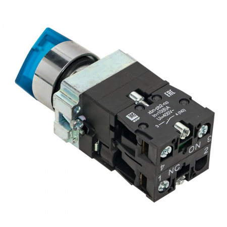 Переключатель BD33 3P c синей подсветкой 230В NO EKF PROxima