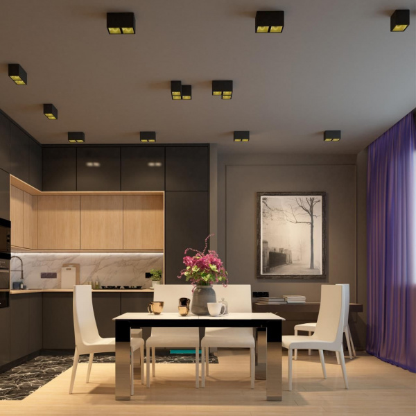 Потолочный светодиодный светильник Novotech Over Recte 358489