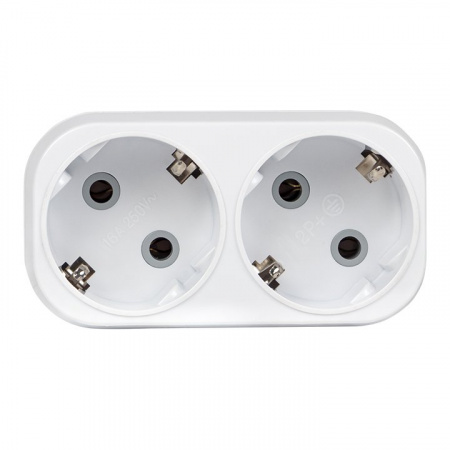 EKF PROxima Разветвитель 2 гн. с/з плоский 16А 250B