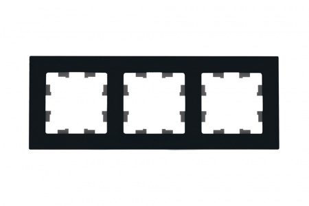 Systeme Electric AtlasDesign Nature Натуральное стекло Черный Рамка 3-ая